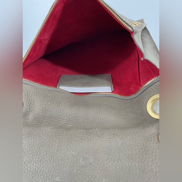 Hammitt Montana Rev Large Pebbled Leather Natural Grey w/ Goldtone Hardware NEW - Picture 5 of 6